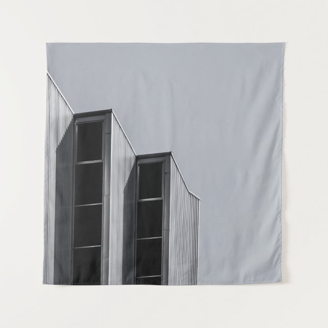 GRAY CONCRETE BUILDING TAPESTRY (Front)