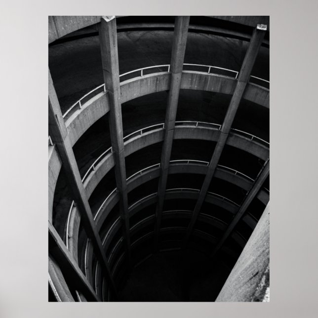 GRAY CONCRETE COLUMNS POSTER (Front)