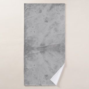 Gray Concrete Texture Background Rustic Distressed Bath Towel