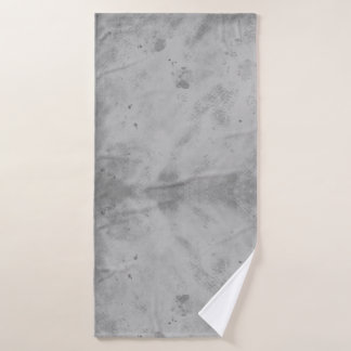 Gray Concrete Texture Background Rustic Distressed Bath Towel