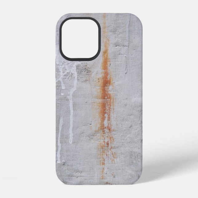 Gray concrete wall iphone case (Back)