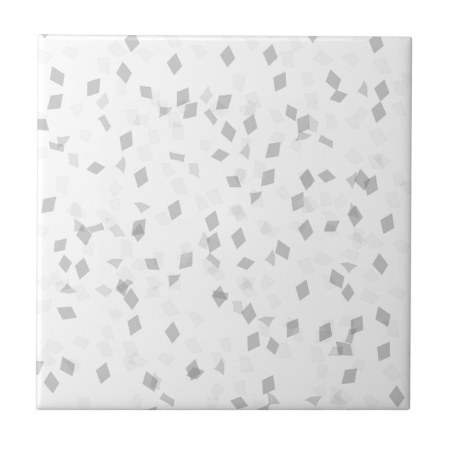 Gray Confetti Ceramic Tile (Front)