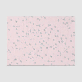 Gray Confetti Pink Tissue Paper