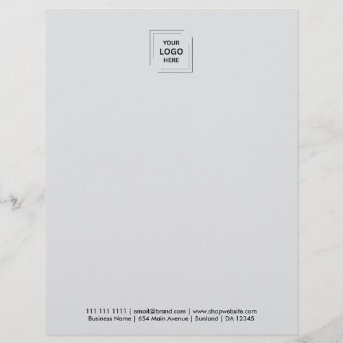 Gray Corporate Business Letterhead Design