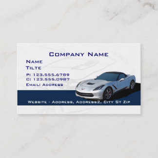 Gray Corvette Business cards