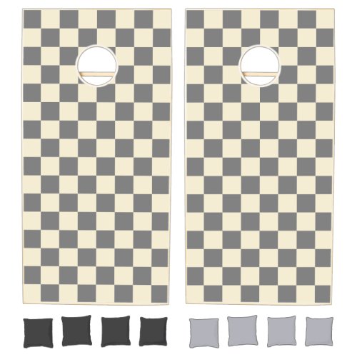 Gray & Cream Checker