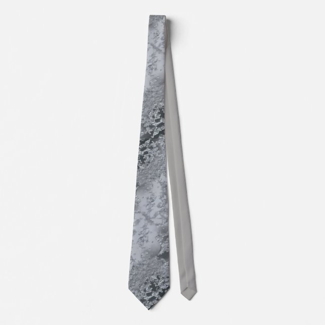 Gray Crystals Neck Tie (Front)