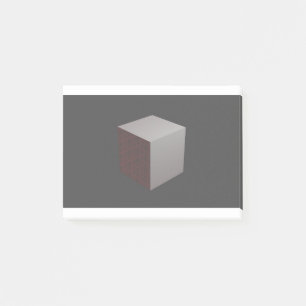Gray Cube Post-it Notes