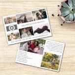 Gray Custom Text Your Logo 8 Photos Collage Flyer<br><div class="desc">Elegant and clean marketing flyer for a professional photographer personalized with your photos, logo, contact information, and custom text. Add six photos to the cover, along with your logo, business name, and website and number. On the other side, add more contact info, two more photos, and a custom text about...</div>