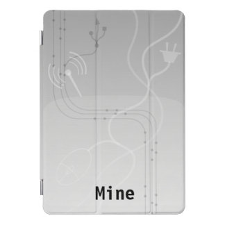 Gray Cyberspace Web 2.0 style iPad Pro Cover