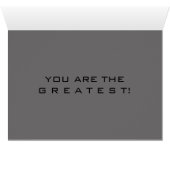 Gray DAD, You Customize Father's Day Greeting Card (Inside Horizontal (Bottom))