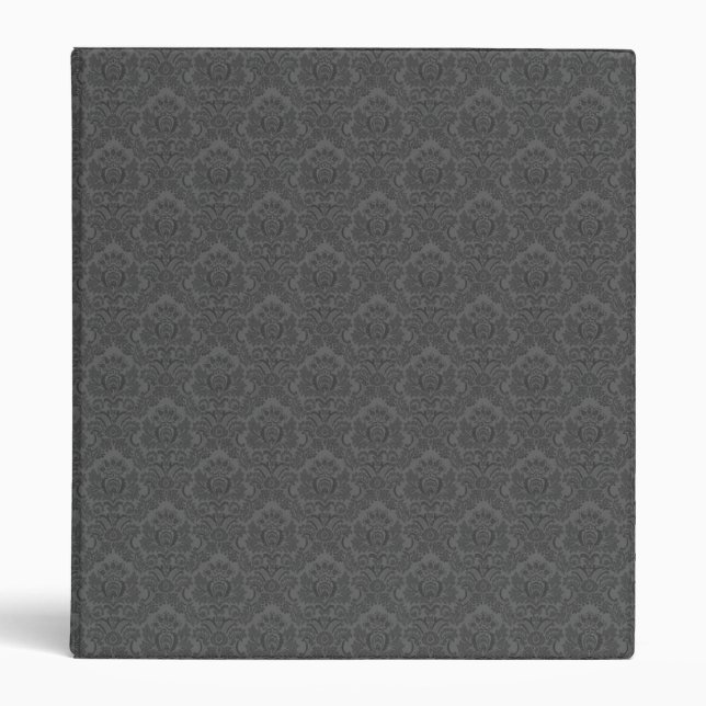 Gray Damask Binder (Front)