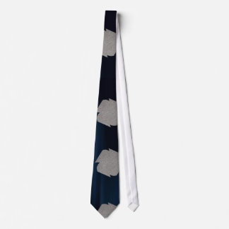 Gray Dark Blue Tie