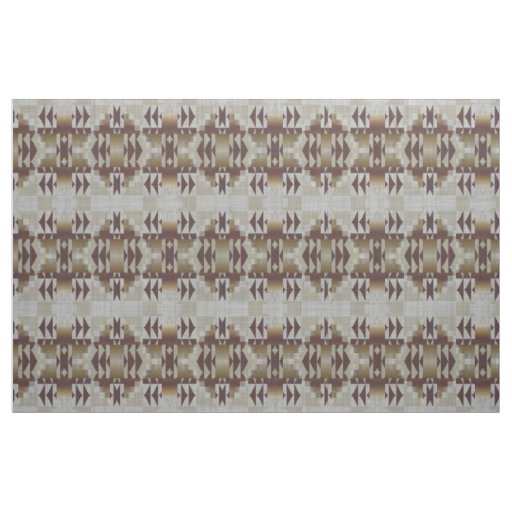 Gray Dark Brown Taupe Khaki Beige Ethnic Look Fabric