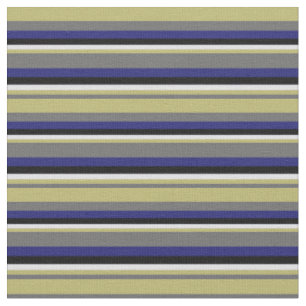Gray, Dark Khaki, Lavender, Black & Midnight Blue Fabric