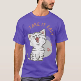 Gray Dark Pink Cute Animal friends T-Shirt