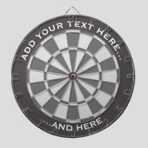 Gray Dartboard with custom text