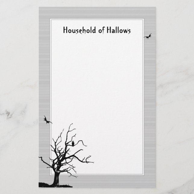 Gray Dead Tree Stationery (Front)