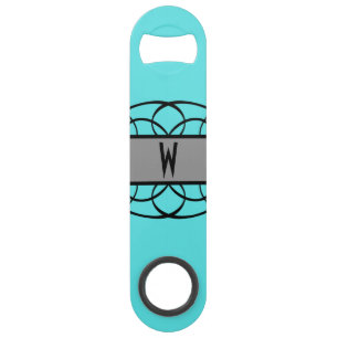 Gray Deco Flourish Bottle Opener