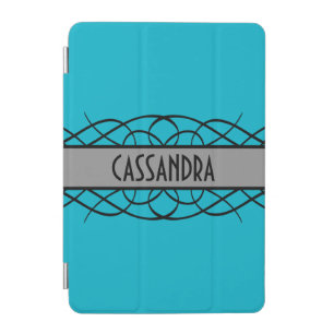 Gray Deco Flourish iPad Mini Cover
