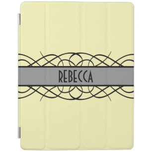 Gray Deco Flourish iPad Smart Cover