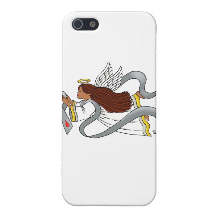 "Gray Diabetes Ribbon" Ethnic Awarenesss Angel iPhone 5 Covers