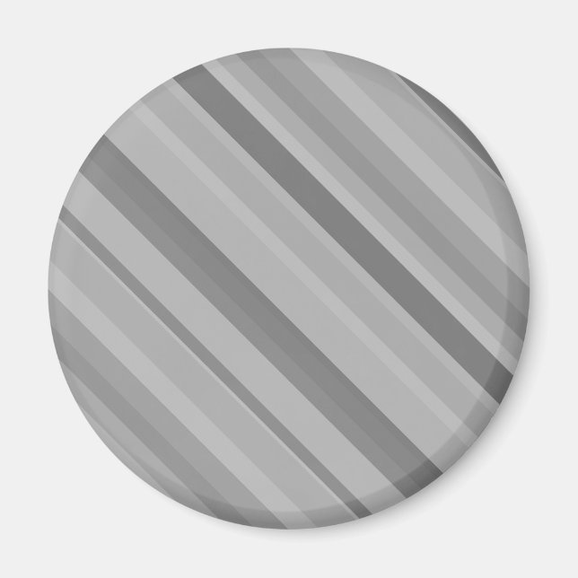 Gray diagonal stripes magnet (Front)
