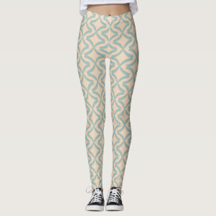 Gray Diamond Pattern Girly Trendy Fashionable Yoga Leggings