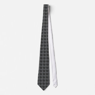 Gray Diamond Pattern Tie