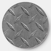 Gray Diamond Plate Wireless Charger (Front)