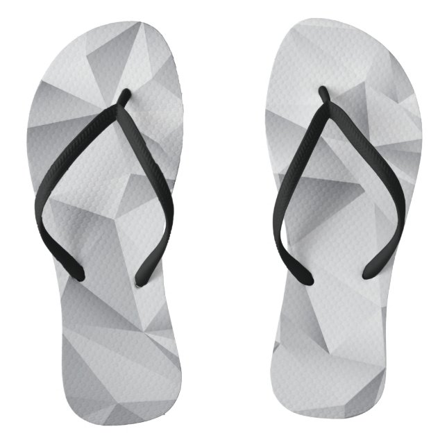 Gray Diamonds Flip Flops (Footbed)