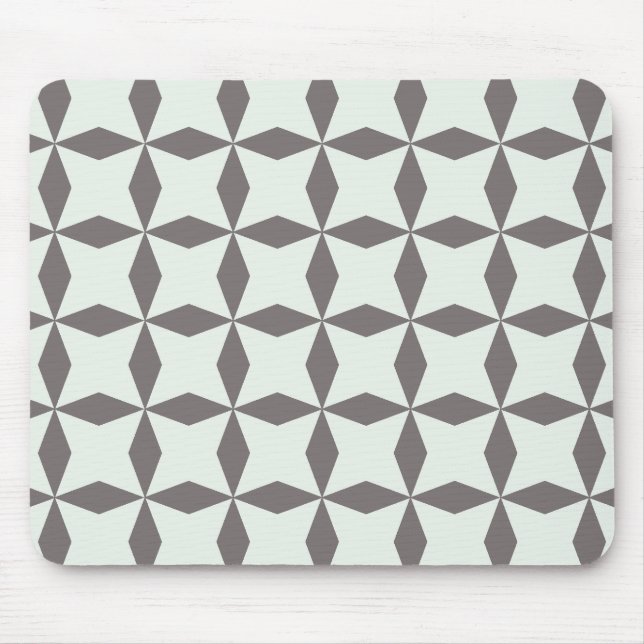 Gray Diamonds Pattern Mouse Pad (Front)