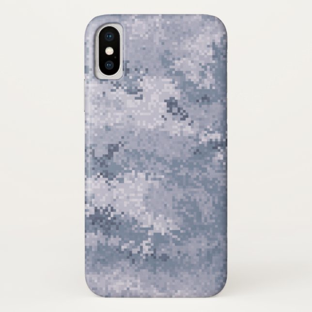 Gray Digi Camo Case-Mate iPhone Case (Back)