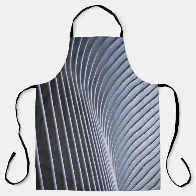 Gray digital wallpaper apron (Front)