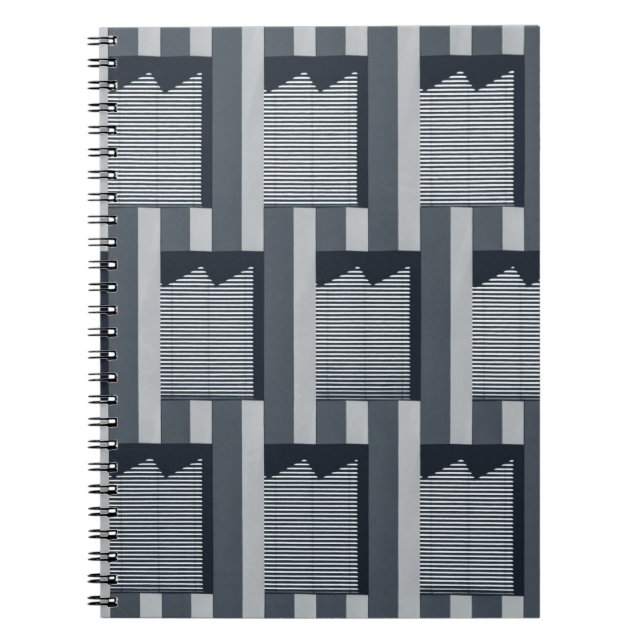 Gray digital wallpaper notebook (Front)