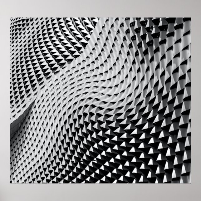 Gray digital wallpaper poster (Front)