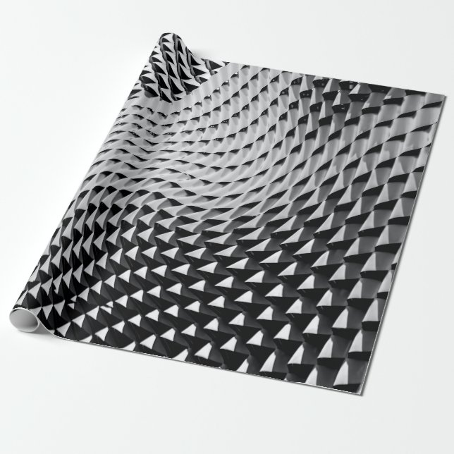Gray digital wallpaper wrapping paper (Unrolled)