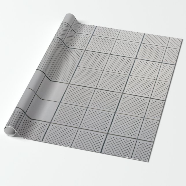 Gray digital wrapping paper (Unrolled)