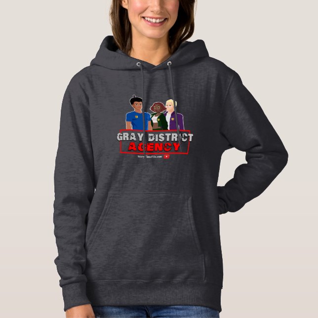 Gray District Agency Hoodie (Front)