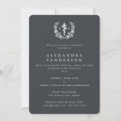 Gray Doctor of Osteopathic Medicine Graduation Invitation (Front)
