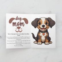 Gray Dog Mom Mother's Day Card