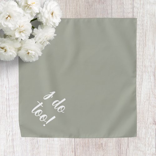 Gray Dog Wedding Bandana