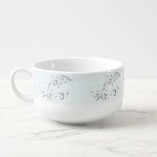 Gray Dolphin Soup Mug