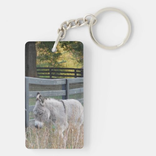 Gray Donkey Keychain