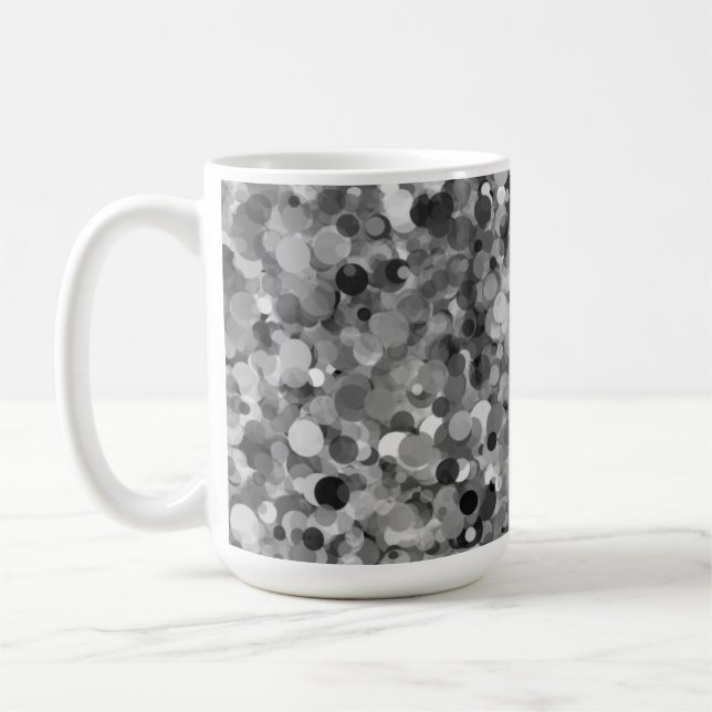 Gray Dot 15oz Mug (Left)