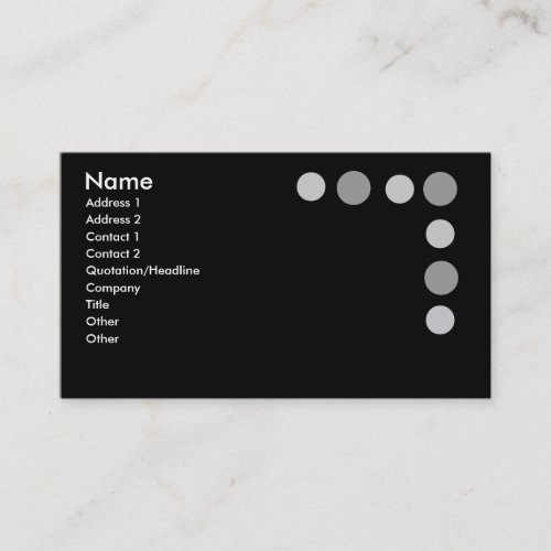 Gray Dots Business Cards