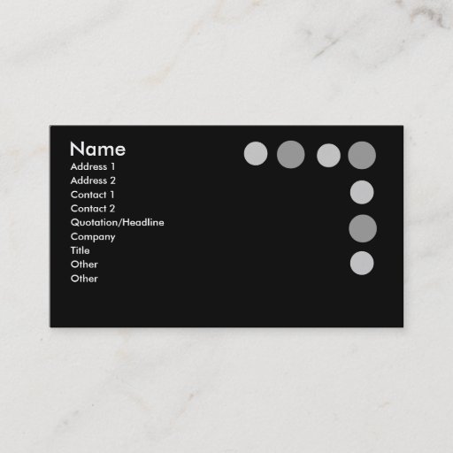 Customizable Gray Dots Business Cards