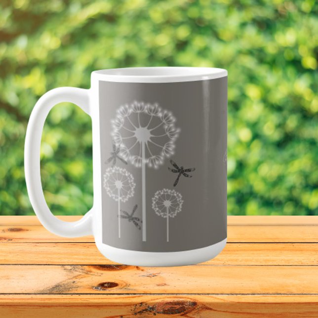 Gray Dragonflies Coffee Mug (Gray Dragonflies Coffee Mug)
