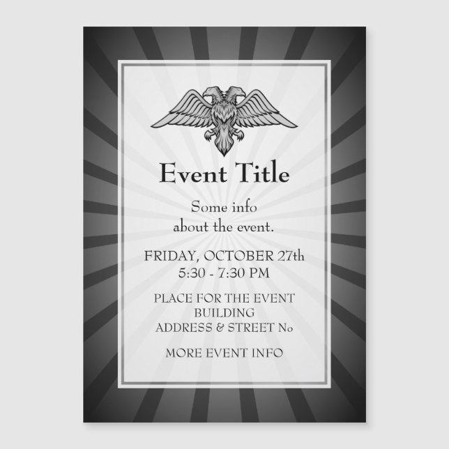 Gray eagle with two heads (Front)