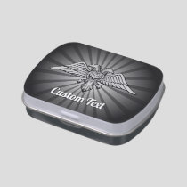 Gray Eagle with two Heads Candy Tin